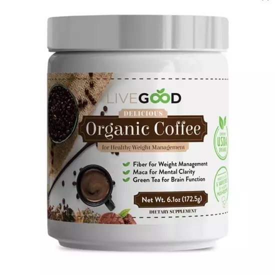 ORGANIC COFFEE LIVE GOOD DELICIOUS Weight Management Coffee Pac