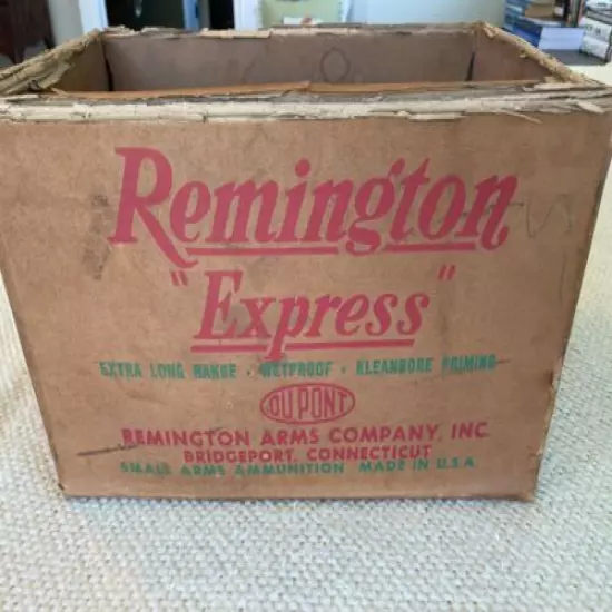 Vintage Remington Express Empty Shotgun Shell Case Box