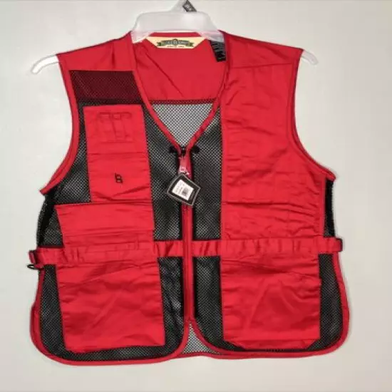 Bob Allen Mesh Shooting Vest Red Size MEDIUM NWT