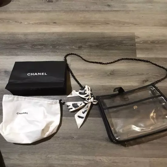 Authentic Chanel Classic Shopping Bag & Chanel Dust Cover & Acrylic Handbag DIY