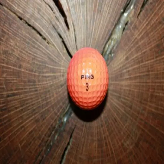 VINTAGE MEDIUM BLUE AND ORANGE PING GOLF BALL MUST SEE !!!! RARE!!!