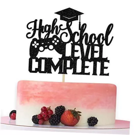 High School Level Complete Cake Topper, Congrats High School Cake Decor, Video 