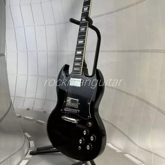 Standard Black SG Electric Guitar HH pickup 6 steing Shipping from the US