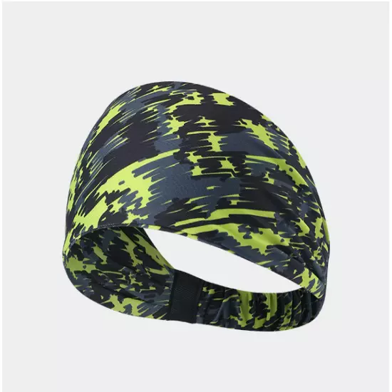 Sports Headband for Men Women Moisture Wicking Sweat Band Elastic Wide Hair Band