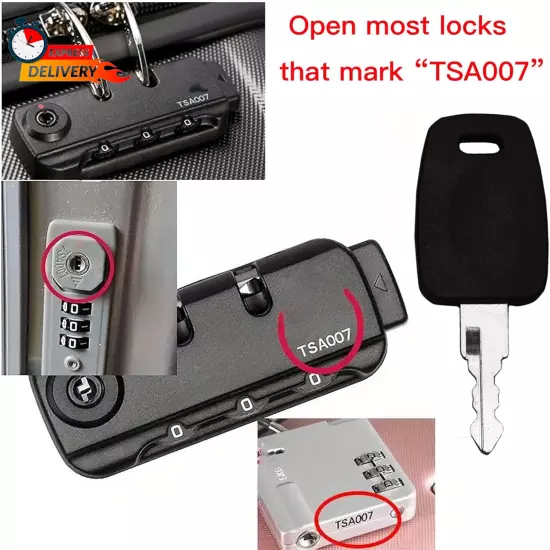 TSA 002 TSA 007 Key, TSA007 TSA002 Master Luggage Lock Keys Compatible with Lugg