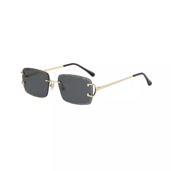 Metal Rimless Square Sunglasses For Men Women Outdoor Party Shade Glasses New