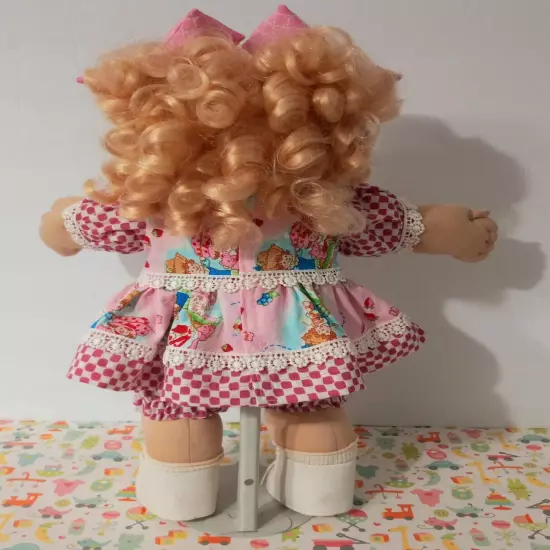 Cabbage Patch Kids 16" Clothes Only Strawberry Shortcake Dress OOAK Handmade