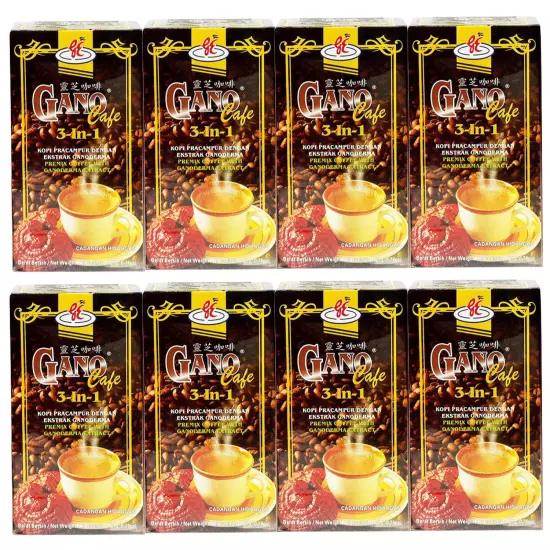 10 X Gano Excel Cafe 3-in-1 Coffee Ganoderma Lucidum Reishi Halal (20 Sachets)