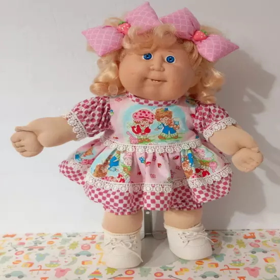 Cabbage Patch Kids 16" Clothes Only Strawberry Shortcake Dress OOAK Handmade