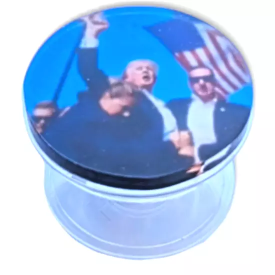 Trump Rally FIGHT Phone Grip Holder Stand Pop Up Expandable Photo Shot Attempt