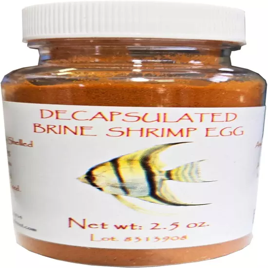 Decapsulated Brine Shrimp Eggs (Non-Hatching), 2.5 Oz Jar