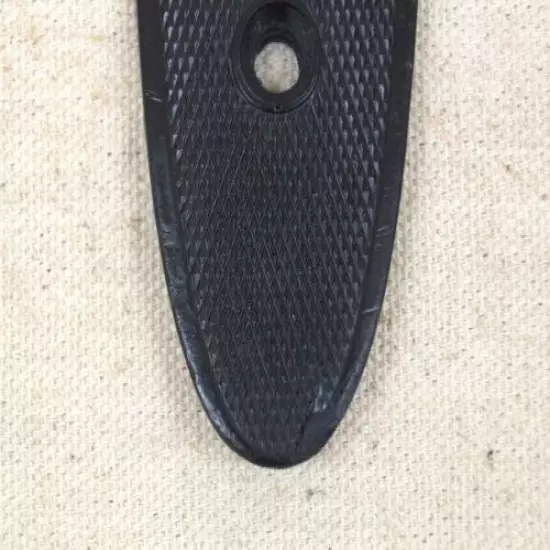 BUTT PLATE FOR COLT SHOTGUN "THE CLUB GUN" BLACK CHECKERED NO SCREWS NEW REPRO