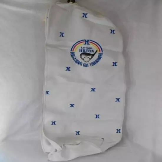 Vtg Closed Casino Las Vegas Hilton International Golf Tournament White Golf Bag