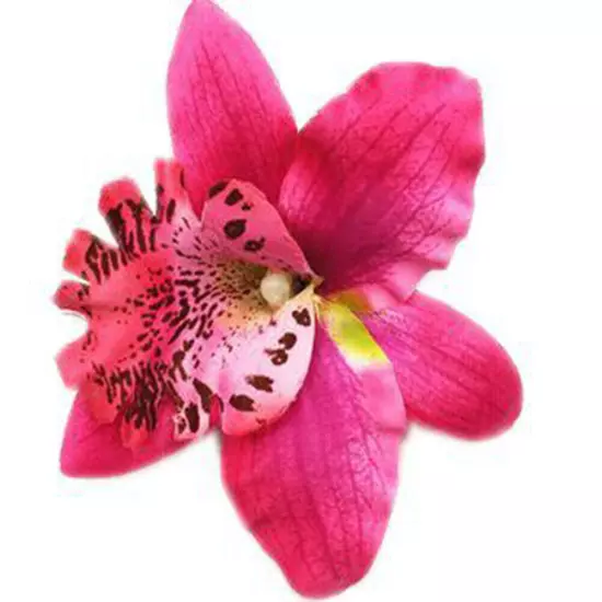 Womens Orchid Flower Wedding Bridal Hair Clip Hairpin Brooch Pin Party Barrette✔