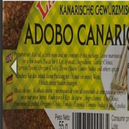 Adobo Canario Canarian Spices Kanarische Gewürztmischung Meat Rub