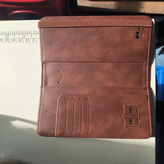 Brazilian genuine leather passport holder.