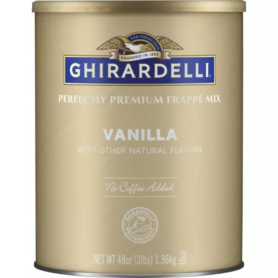 Ghirardelli Chocolate Company Vanilla FrappÃ© Mix 3 lb