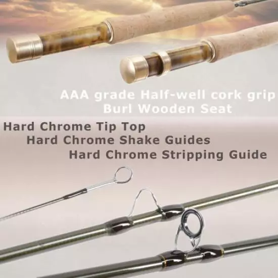 Maxcatch Fly Rod and Reel Outfit/Combo Complete Full Kit For Small Stream 