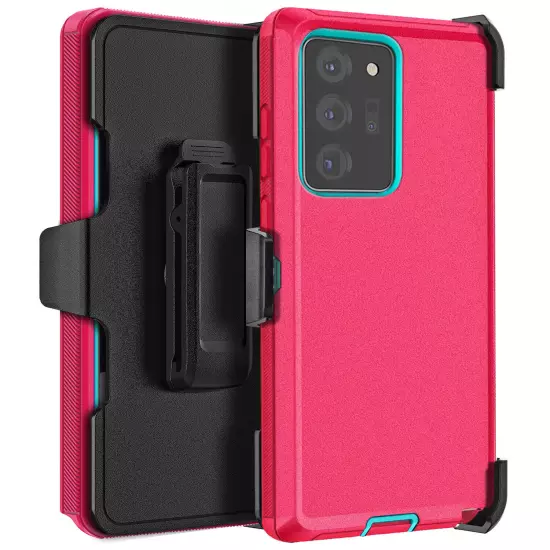 For Samsung Galaxy Note 20/Note 20 Ultra 5G Shockproof Case Cover + Belt Clip