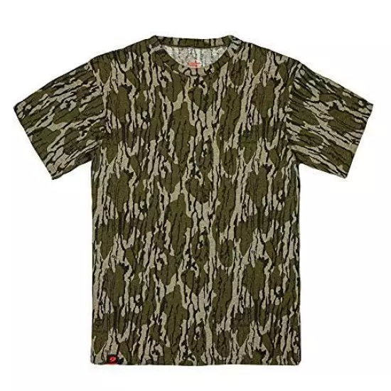 Mossy Oak Men's Standard Camo Hunting T-Shirt Short Sleeve Cotton, Original