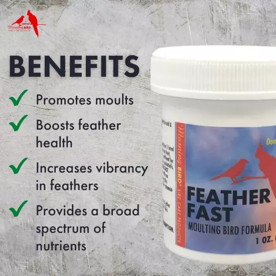 Morning Bird Feather Fast, Dietary Supplement for Moulting Birds, Mix with Bird 