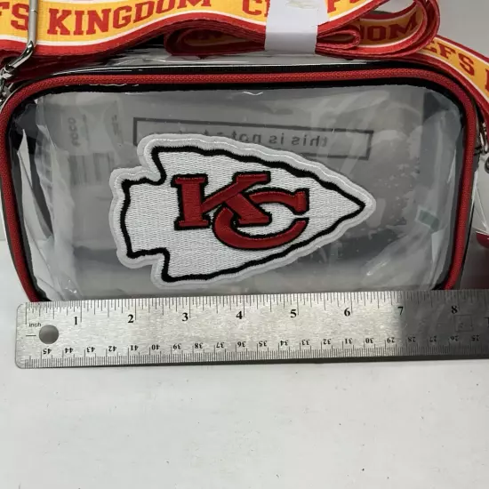 NFL KC Chiefs Clear Crossbody Bag Chiefs Kingdom Foco Purse