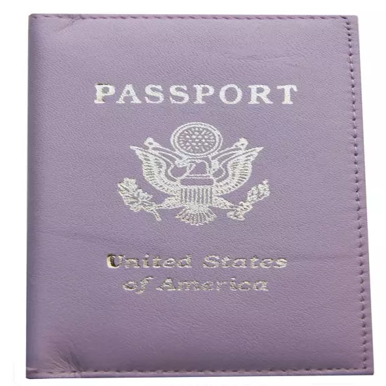 AG Wallets Leather US Passport Cover ID Holder Wallet Travel Case Handmade New