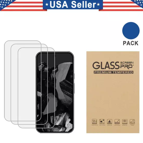 3PK Tempered Glass Screen Protector Google Pixel XL 3 4 5 6 7 7a 8a 8 9 Pro Fold