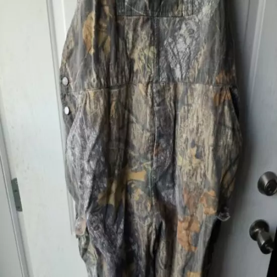 Fieldstaff by Mossy Oak Apparel Mens Camouflage Bib Overalls Size 46 Hunting