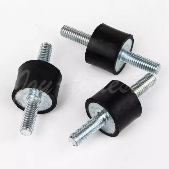 20Pcs Double Screw Vibration Silent Blocks Rubber M6 20x15mm Isolators