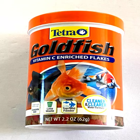 Brand New Tetra Goldfish Flakes 2.2 Oz