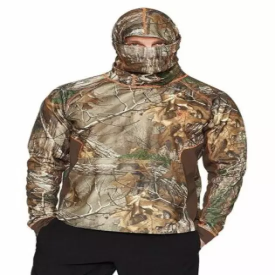 NEW CAMO FACE MASK HOODIE Rocky Men's Realtree Xtra Athletic Mobility SIZE MED