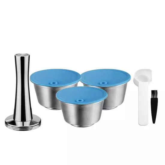  Reusable Coffee Capsule for Dolce Gusto Refill Pod Stainless Steel Filter Cup