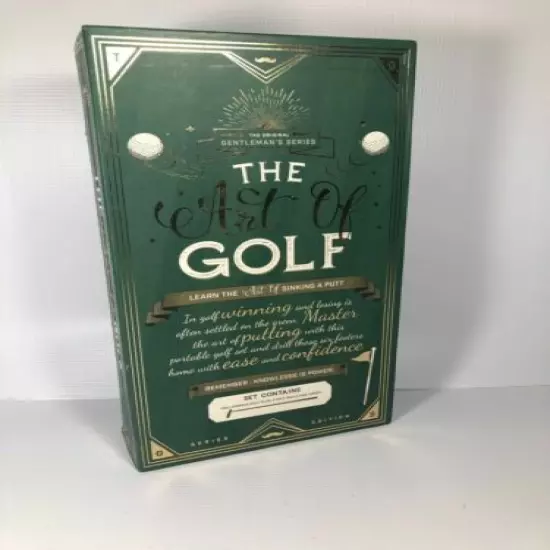 The Art Of Golf Set, Putter 2 Balls & Target Brand New Collapsable