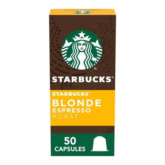 Starbucks by Nespresso Blonde Roast Espresso - 100 Capsules- 10 boxes