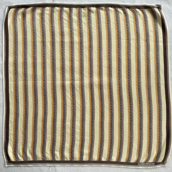 Set of 4 Handkerchief Vintage Cotton Striped & Ckeck Plaid Art Pocket Square 18"