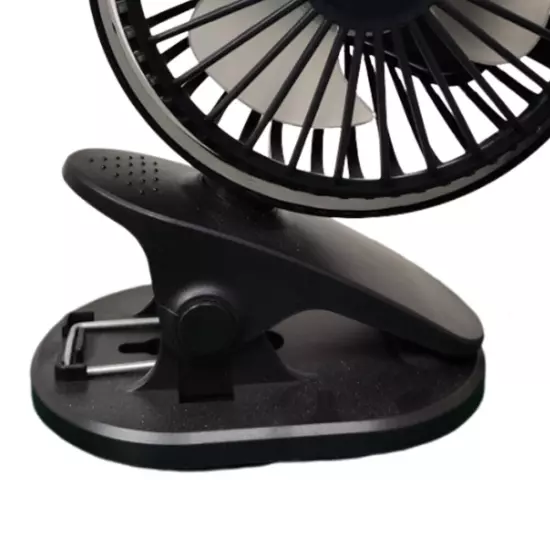 Clip On Fan Low Noise Desktop Fan Plug In 3 Speed 3 Blades for Tent Dorm Office