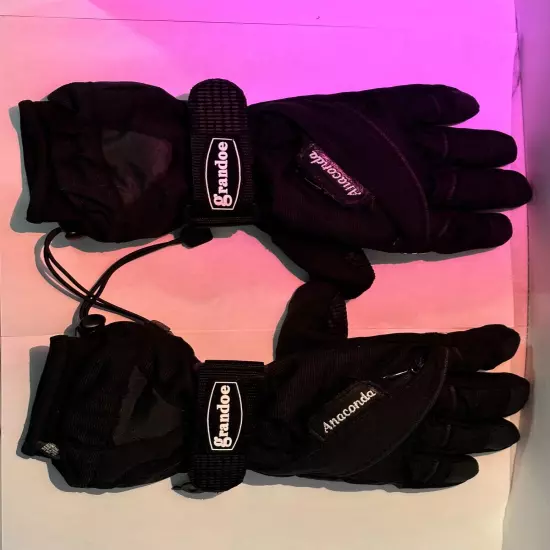 Grandoe Anaconda Gloves for Women Size “S” Black Snow