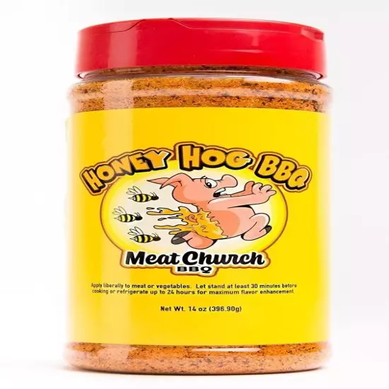 Meat Church BBQ Rub Combo Honey Hog 14 oz and Holy Gospel 14 oz BBQ Rub and S...