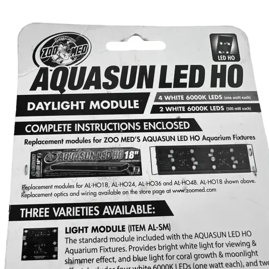 Zoo Med Aqua Sun Led HO High Output Daylight Module Open Package NEW