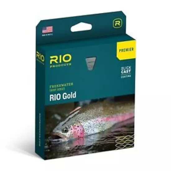 RIO Premier Gold Fly Line - Color Moss/Gold - WF3F - New 6-19230