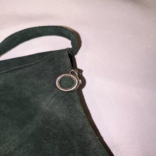 Wilsons Leather Green Suede Bag