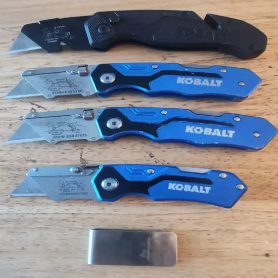 Kobalt Utility Knives & Money Clip