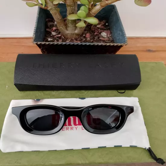 Rhude x Thierry Lasry Rhodeo -101 Black Gray Square Sunglasses