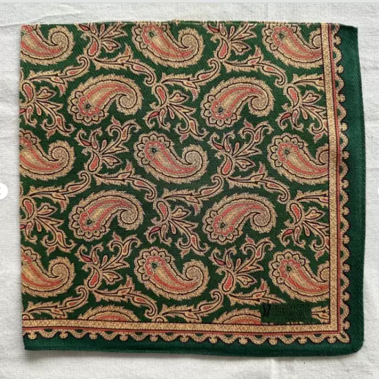 Vintage Handkerchief Cotton Fabric Paisley Floral Art Pattern Hankie Lot of 15