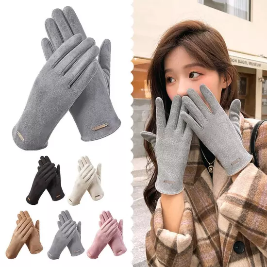 Women Autumn Winter Keep Warm Thin Gloves G5M8 бι