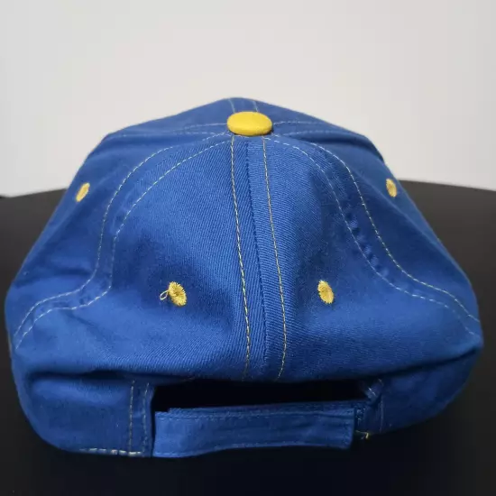 NAPA Racing Hat Adjustable Strap Men's Cap Blue Yellow Michael Waltrip