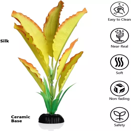 Emotionlite Aquarium Plants, Artificial Fish Tank Silk Decorations Decor 