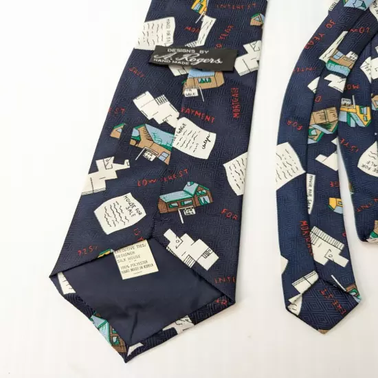 Realtor Tie By A Rogers Men's Necktie House For Sale Mortgage Handmade Polyester