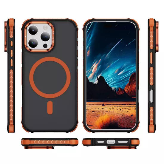 Shockproof Camera Stand Mag Safe Case For iPhone 16 15 14 Plus 13 12 Pro Max